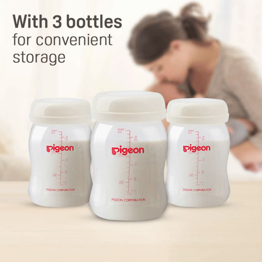 Pigeon Breast Milk Storage Bottles 3pcs Set - (26236), Breast Milk Storage Containers