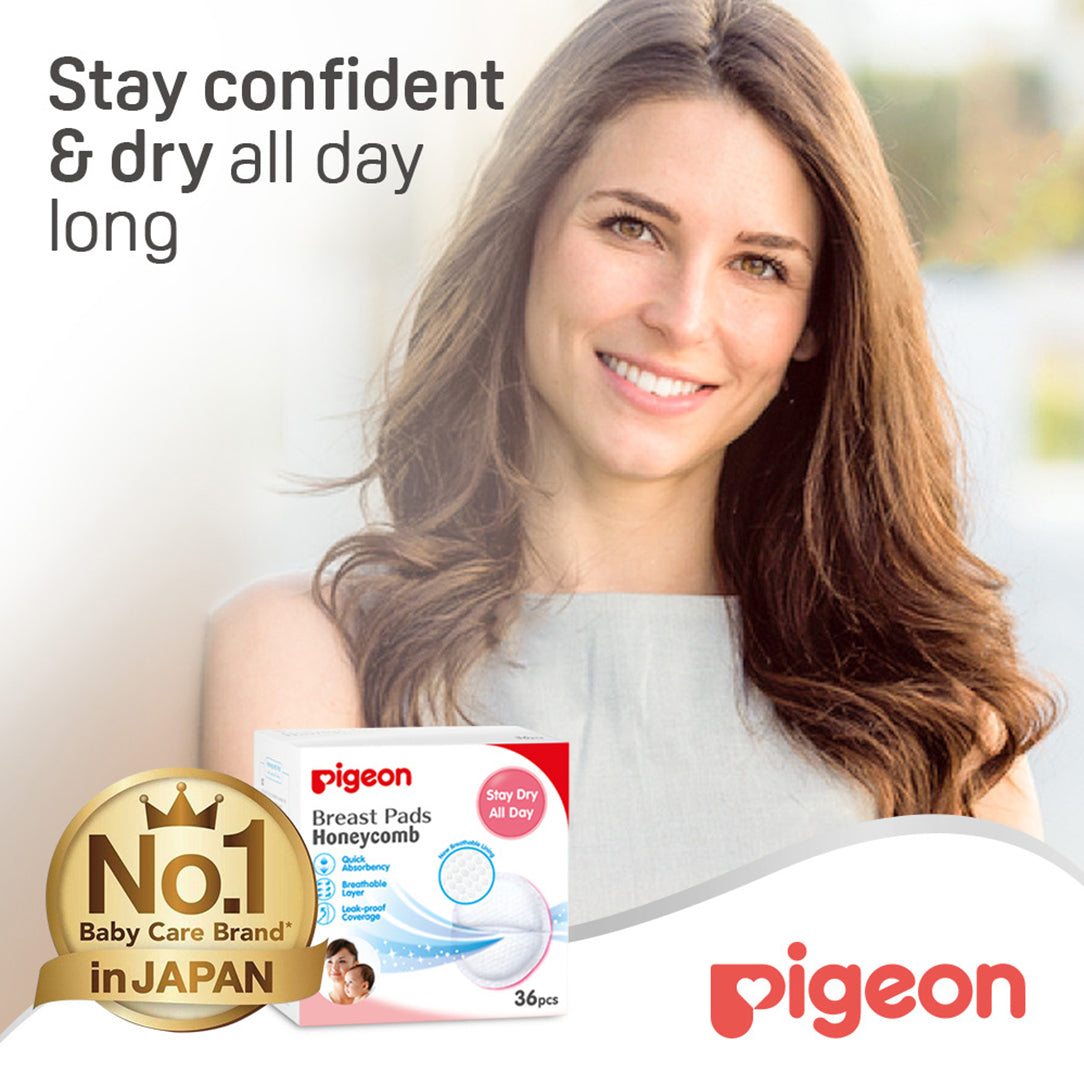 Pigeon Breast Pads Honeycomb - 36 Pieces (16592), Disposable Nursing Pads