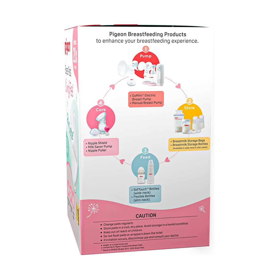 Pigeon Breast Pads Honeycomb - 60 Pieces (16593), Disposable Nursing Pads