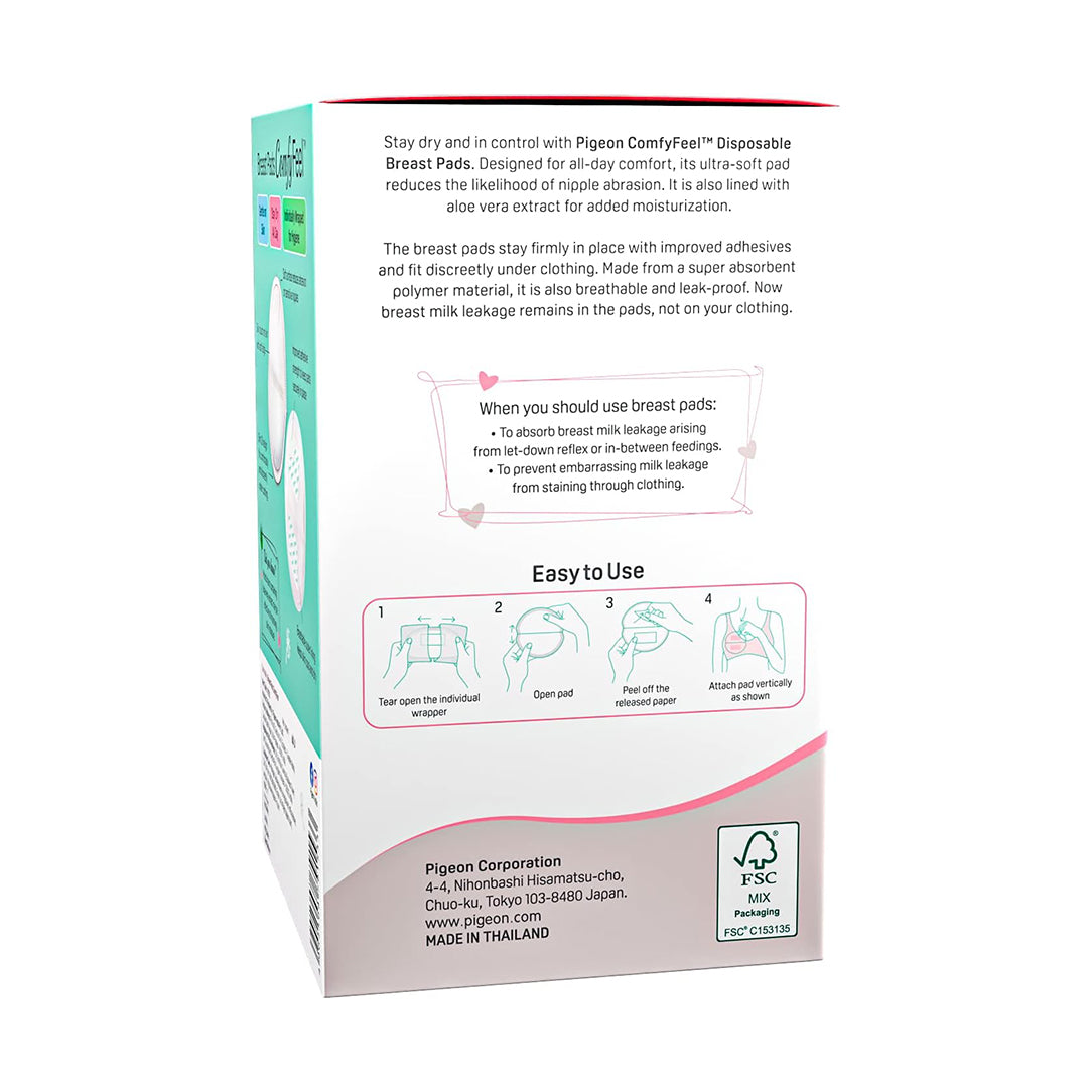 Pigeon Breast Pads Honeycomb - 60 Pieces (16593), Disposable Nursing Pads