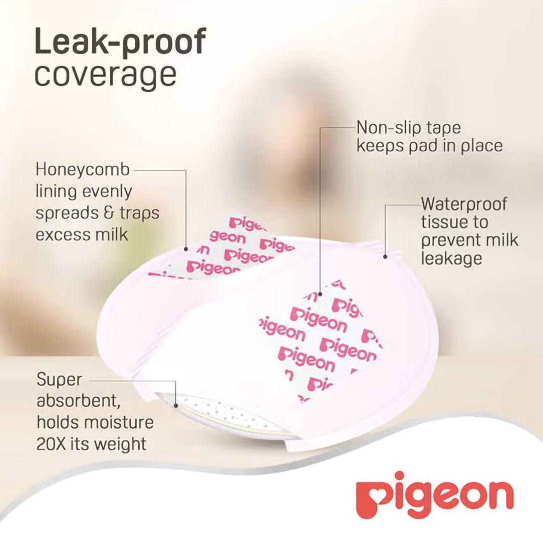 Pigeon Breast Pads Honeycomb - 60 Pieces (16593), Disposable Nursing Pads