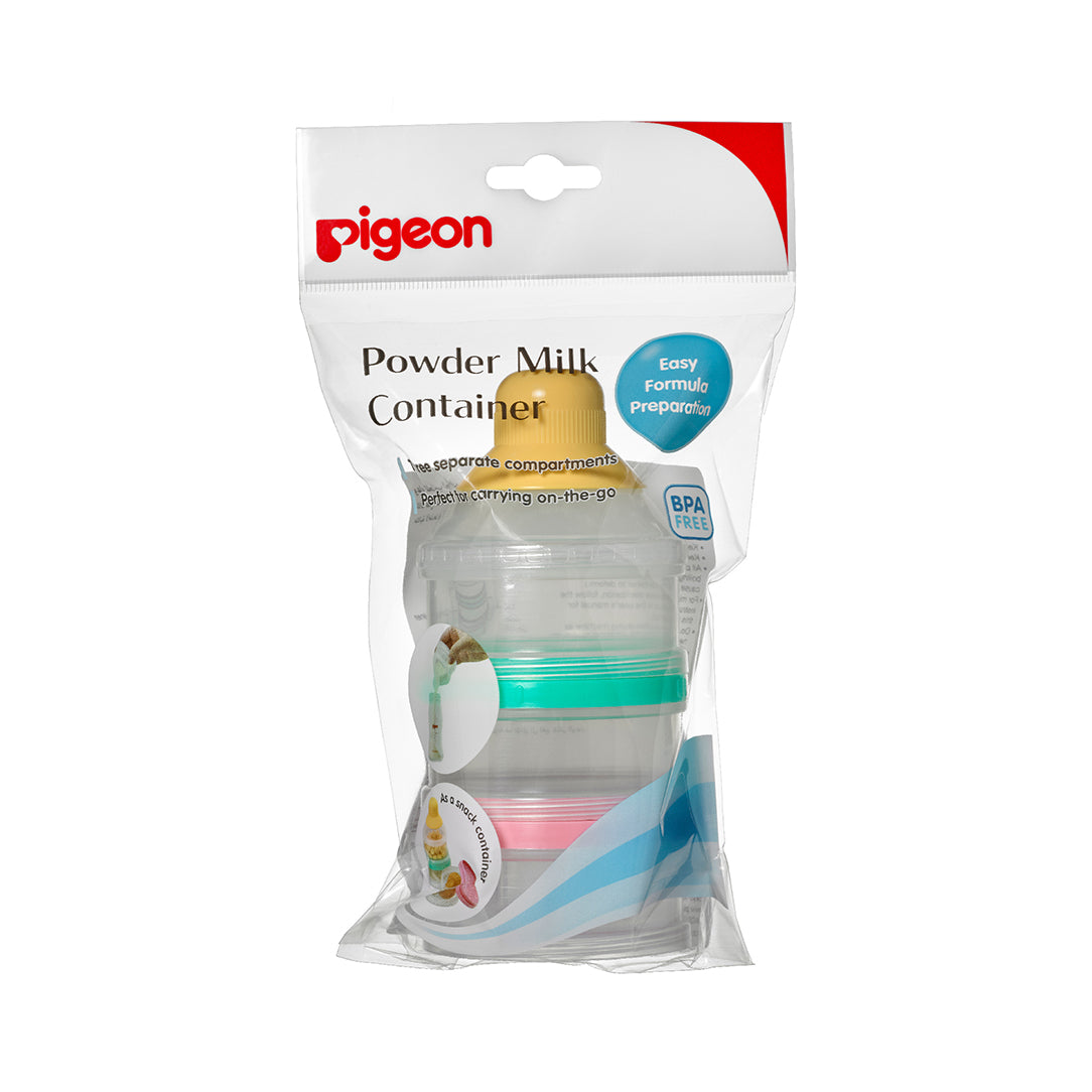 Pigeon Coloured Portable Milk Powder Container, Feeding Essentials