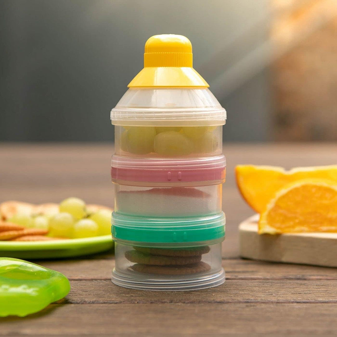 Pigeon Coloured Portable Milk Powder Container, Feeding Essentials