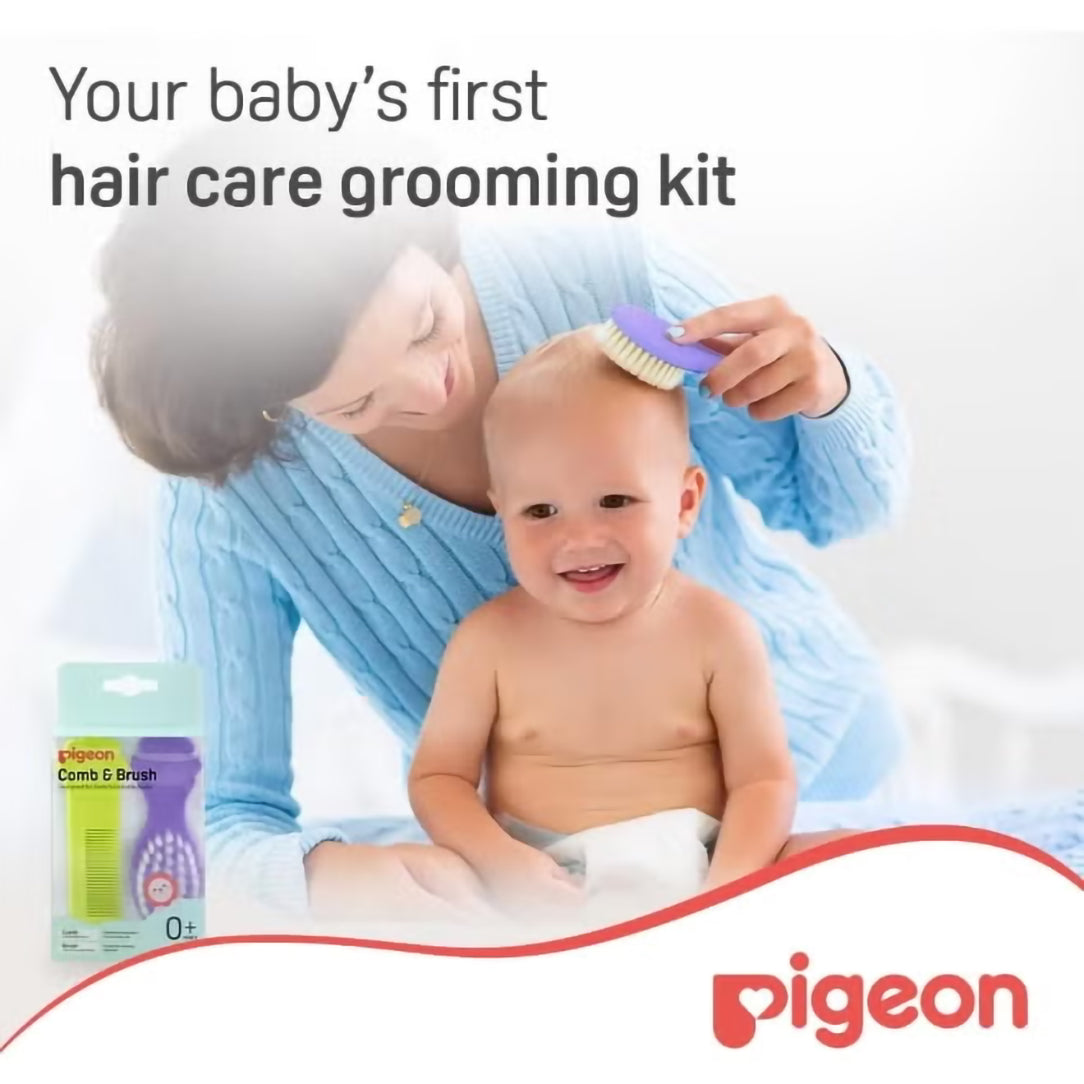 Pigeon Comb and Hair Brush Set - (10578), Baby Health & Grooming Kits
