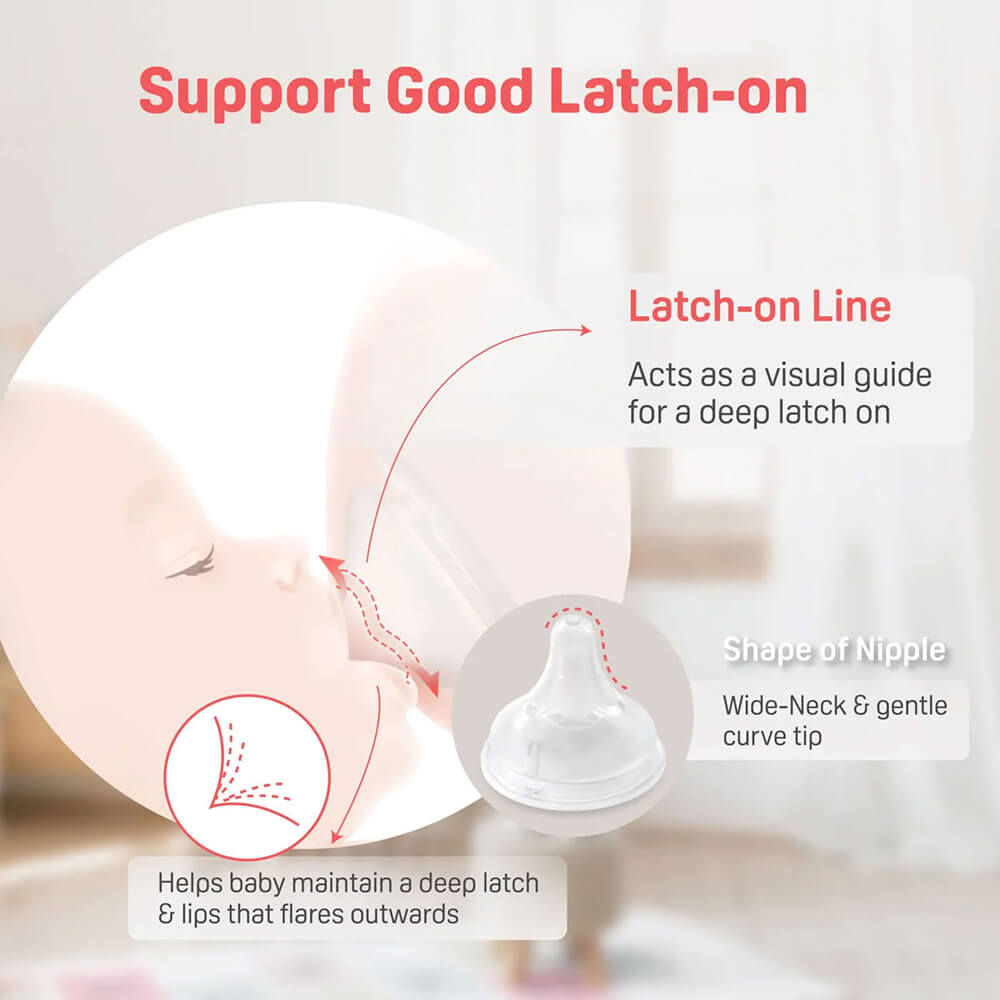 160ml baby bottle – Pigeon compatible wide-neck design