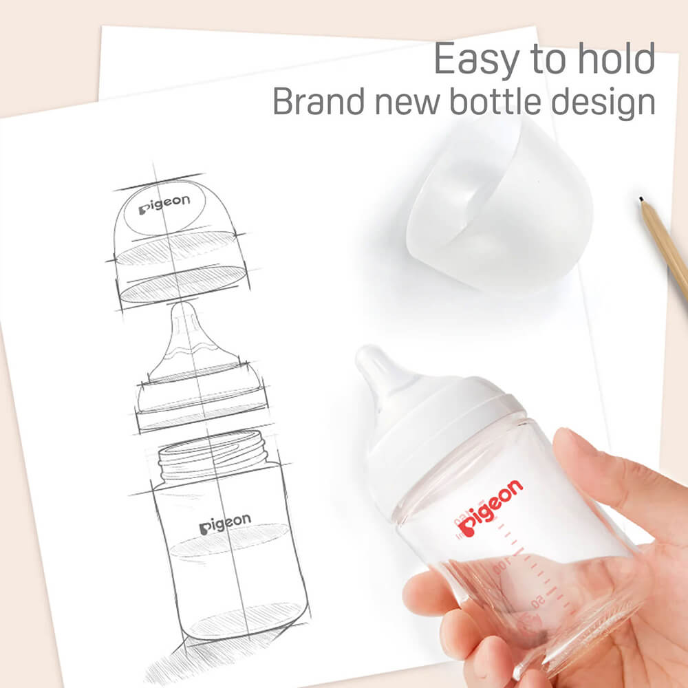 Pigeon-compatible 160ml bottle – wide-neck for smooth feeding