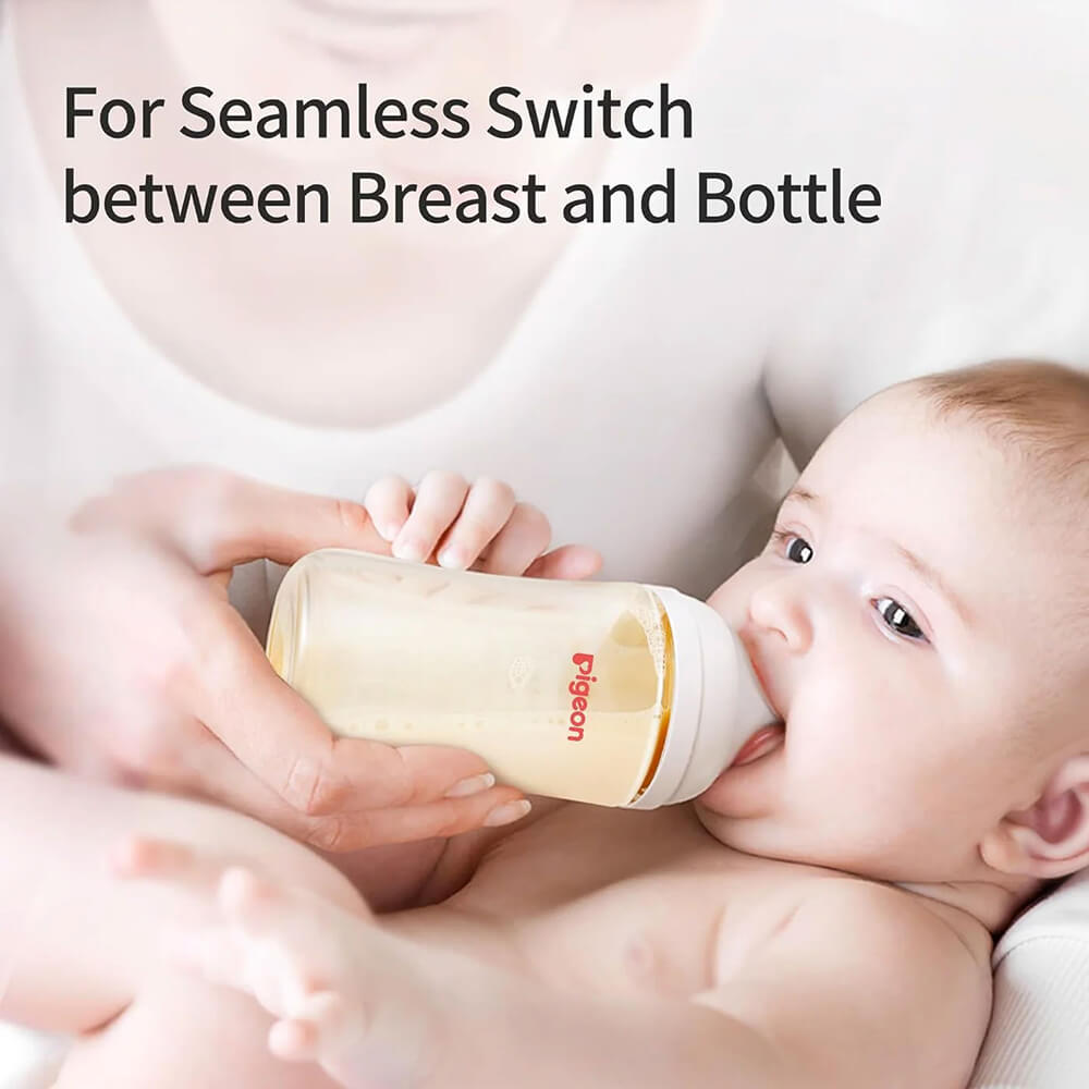 Newborn feeding bottle – 160ml Pigeon compatible wide-neck