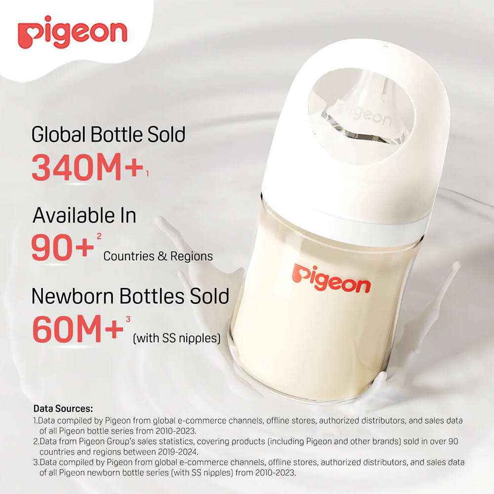 Pigeon bottle alternative – 160ml wide-neck design for infants