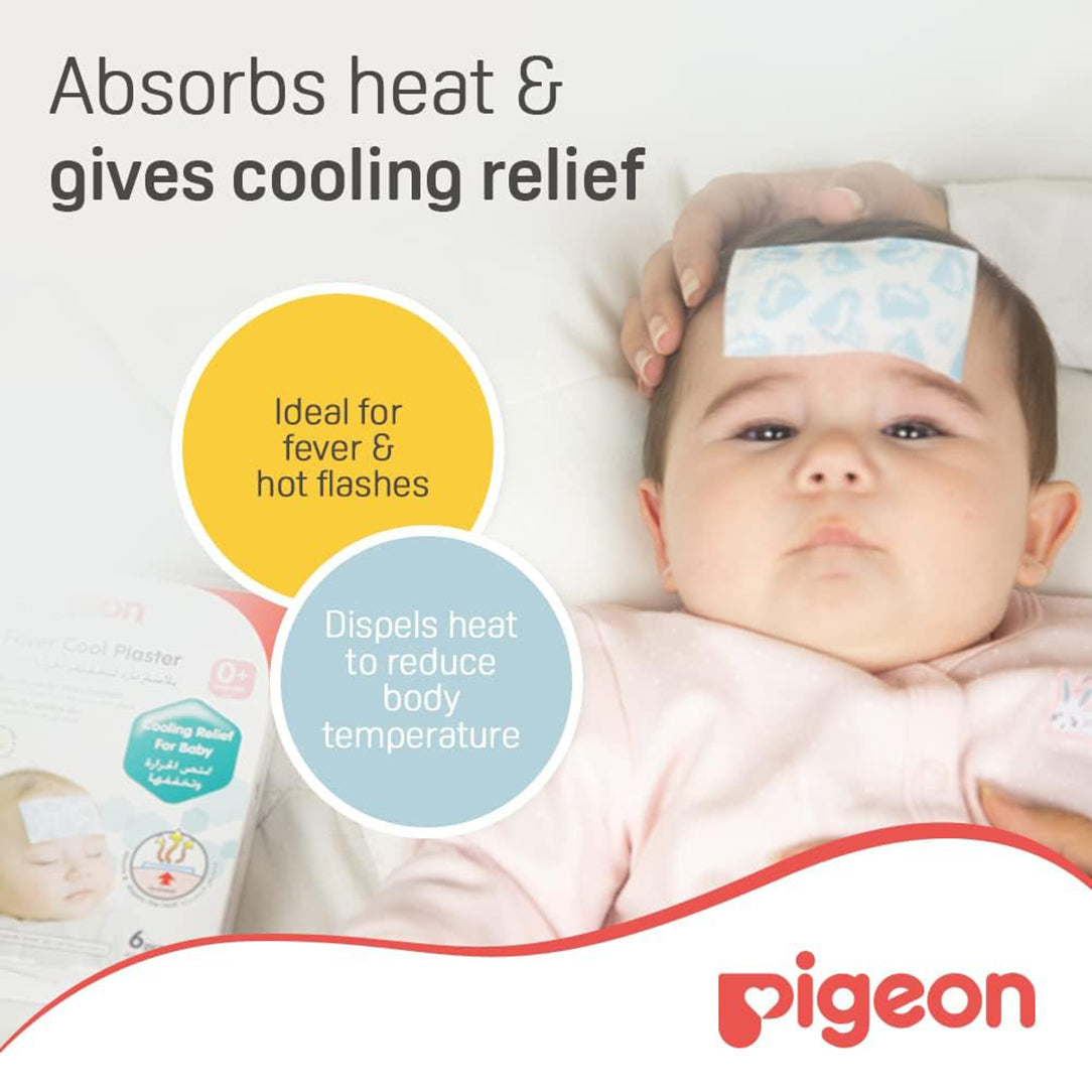 Pigeon Fever Cool Forehead Plaster - Pack of 6,  Medical Tape & Bandages