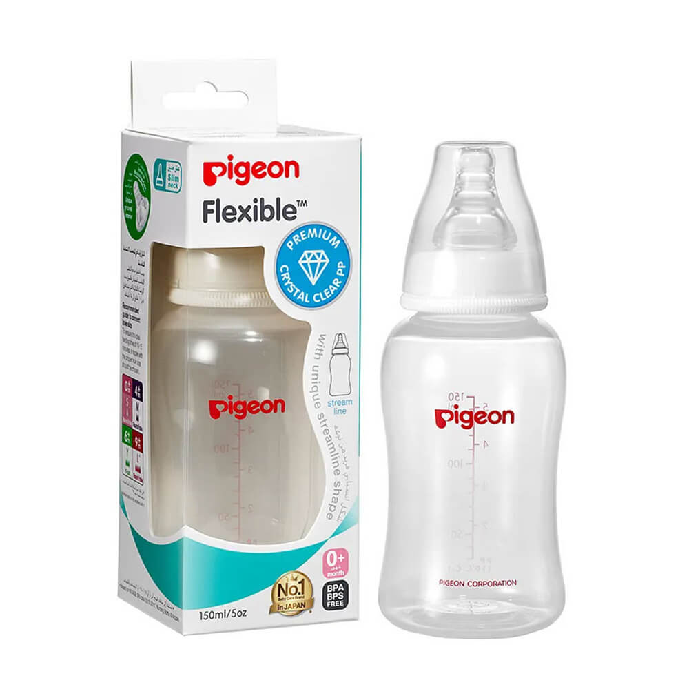 Pigeon Flexible Baby Bottle 150ml – soft silicone nipple