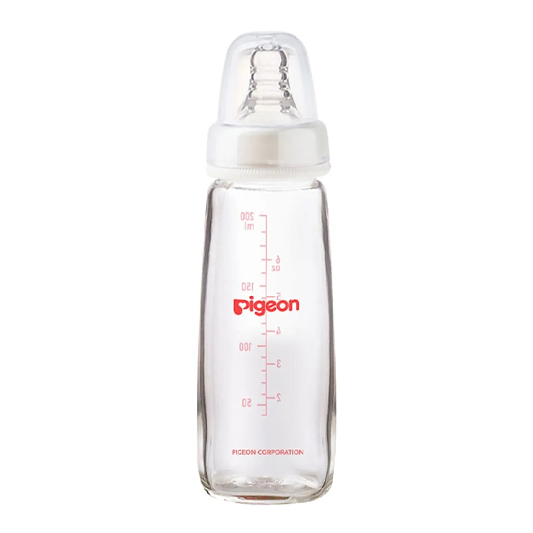Pigeon Glass Feeding Bottle K-6 200ml - (00281), Standard Bottles