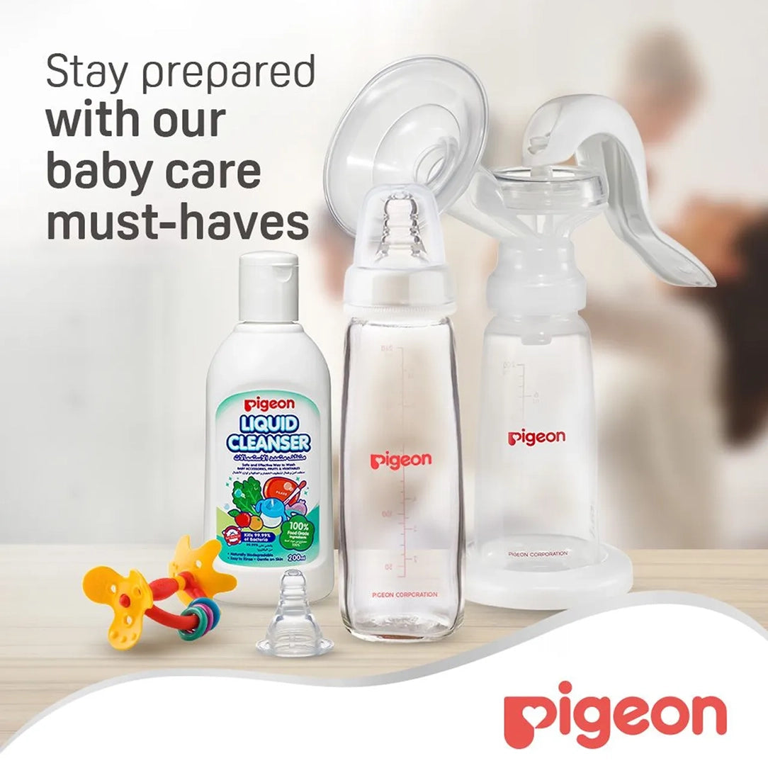 Pigeon Glass Feeding Bottle K-6 200ml - (00281), Standard Bottles