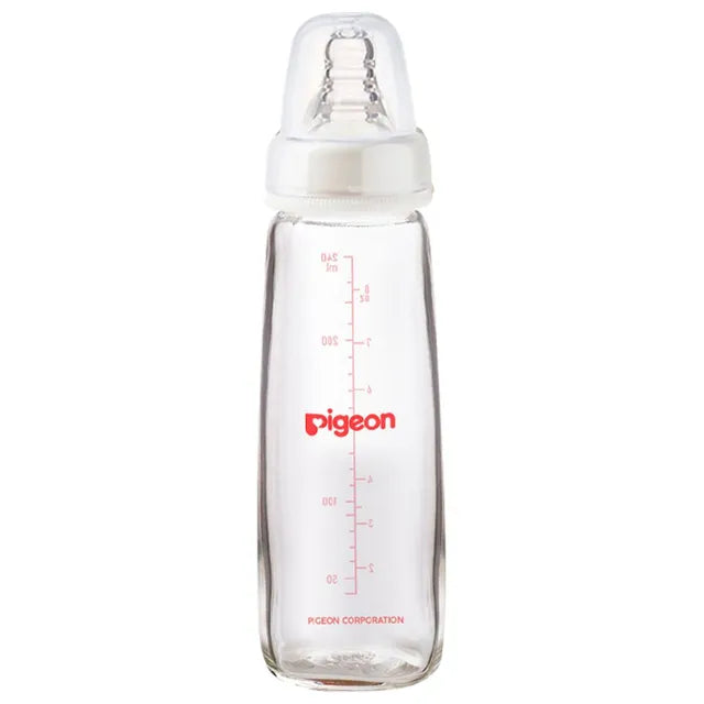 Pigeon Glass Feeding Bottle K-8 240ml - (00280), Baby Bottles