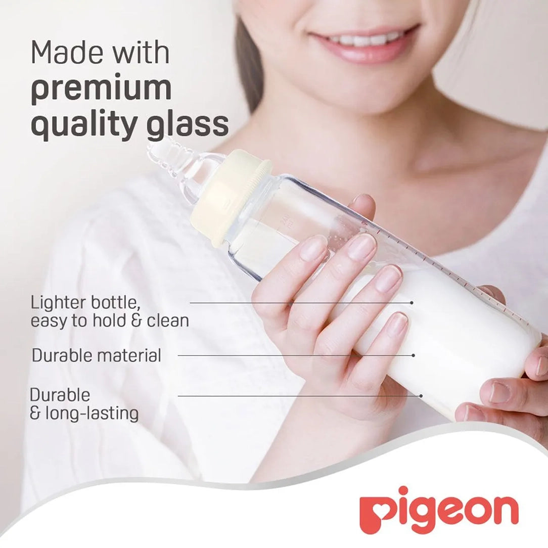 Pigeon Glass Nurser K-4 Feeding Bottle - 120ml, Standard Bottles