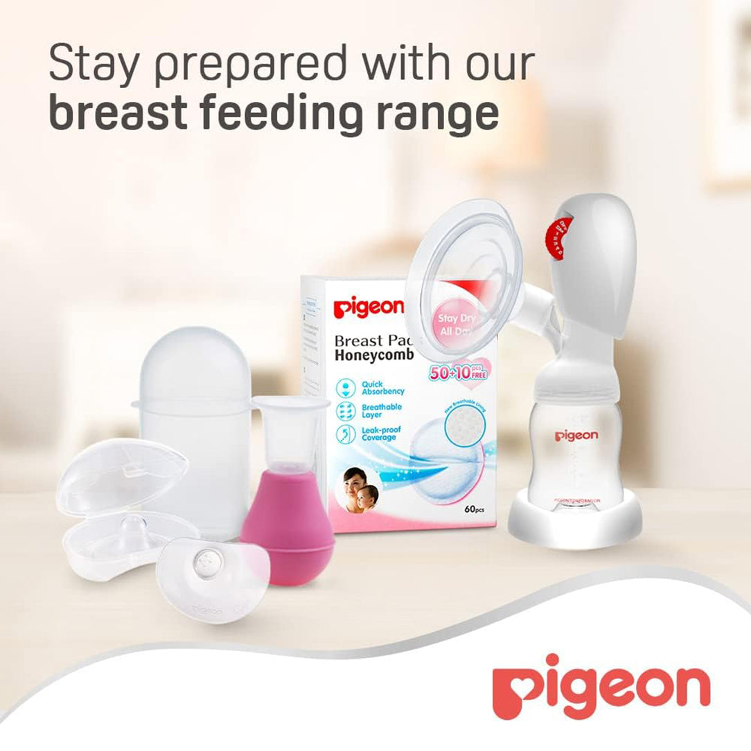 Pigeon Honeycomb Breast Pads - Pack of 60, Disposable Nursing Pads