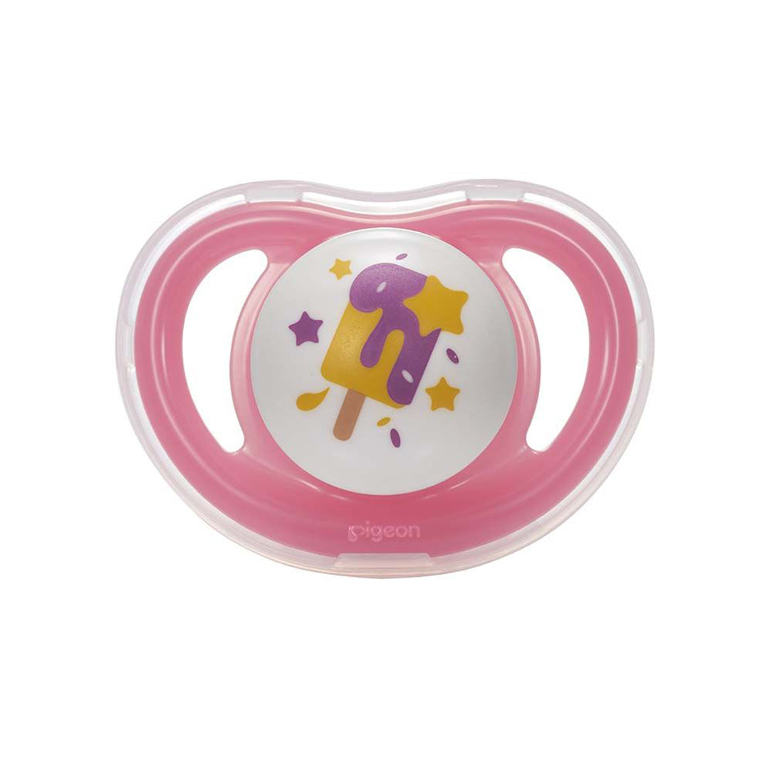 Pigeon MiniLight Pacifier Twin Pack - Size M (Girl), Pacifiers