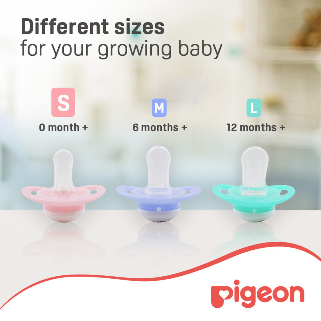 Pigeon Minilight Pacifier Small 0+ Months - Twin Pack Boys (78259), Pacifiers