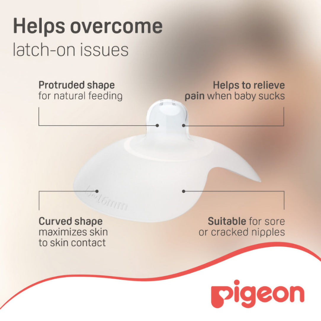 Pigeon Natural-Fit Silicone Nipple Shield with Case - 2 Pieces (16896), Breast Shields