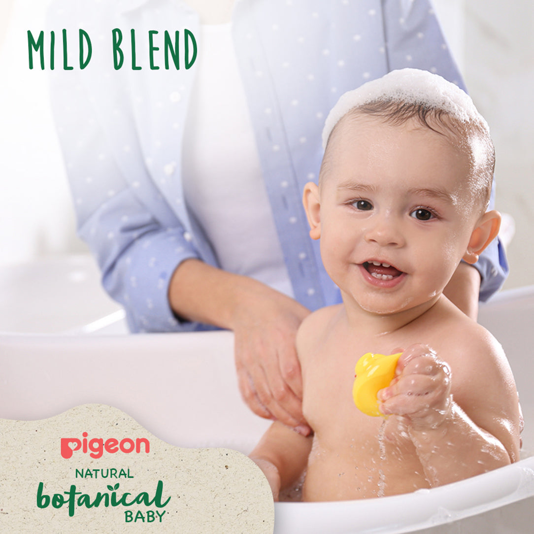 Pigeon Natural Botanical Baby Head & Body Wash 500ml, Baby Bathing 
