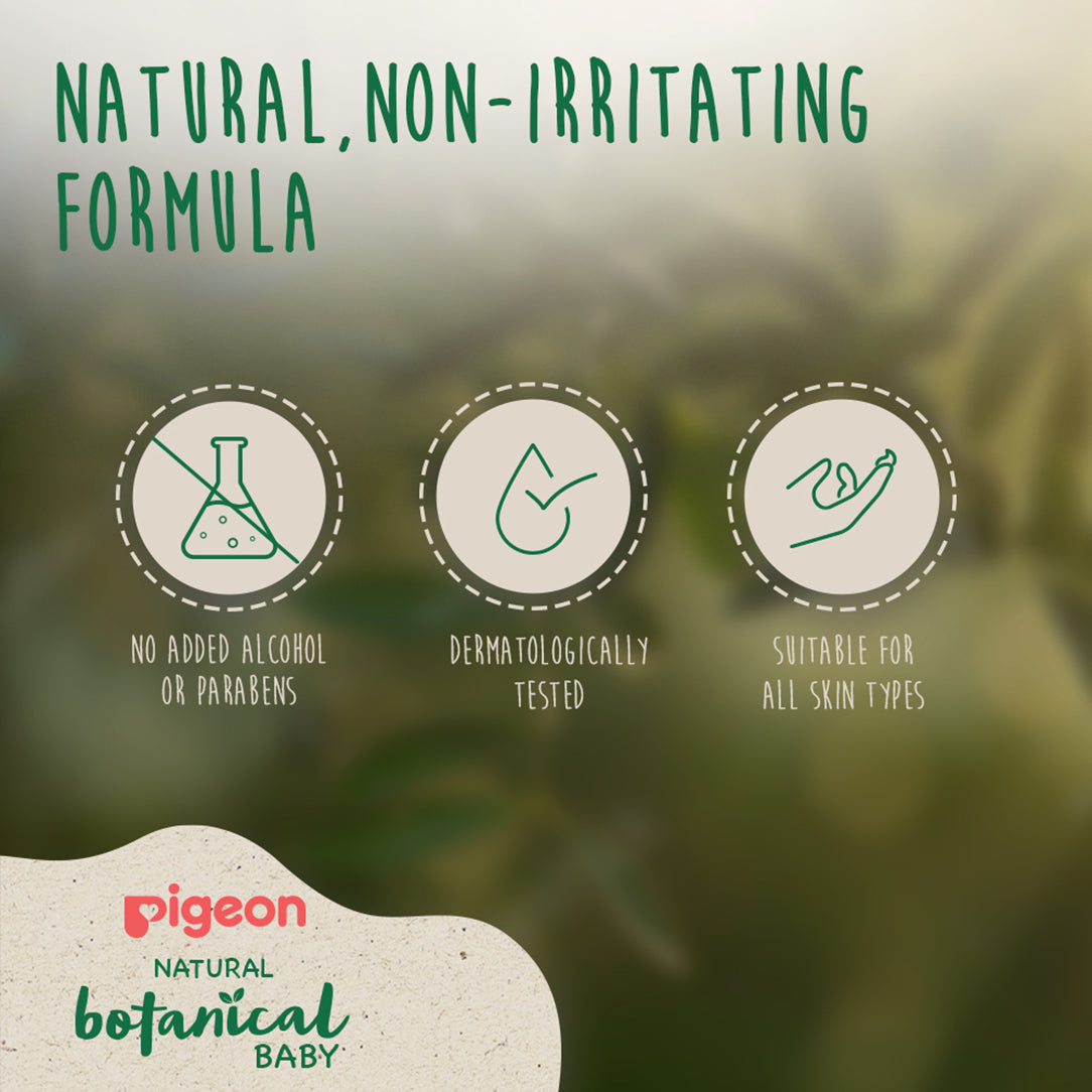 Pigeon Natural Botanical Baby Head & Body Wash 500ml, Baby Bathing 
