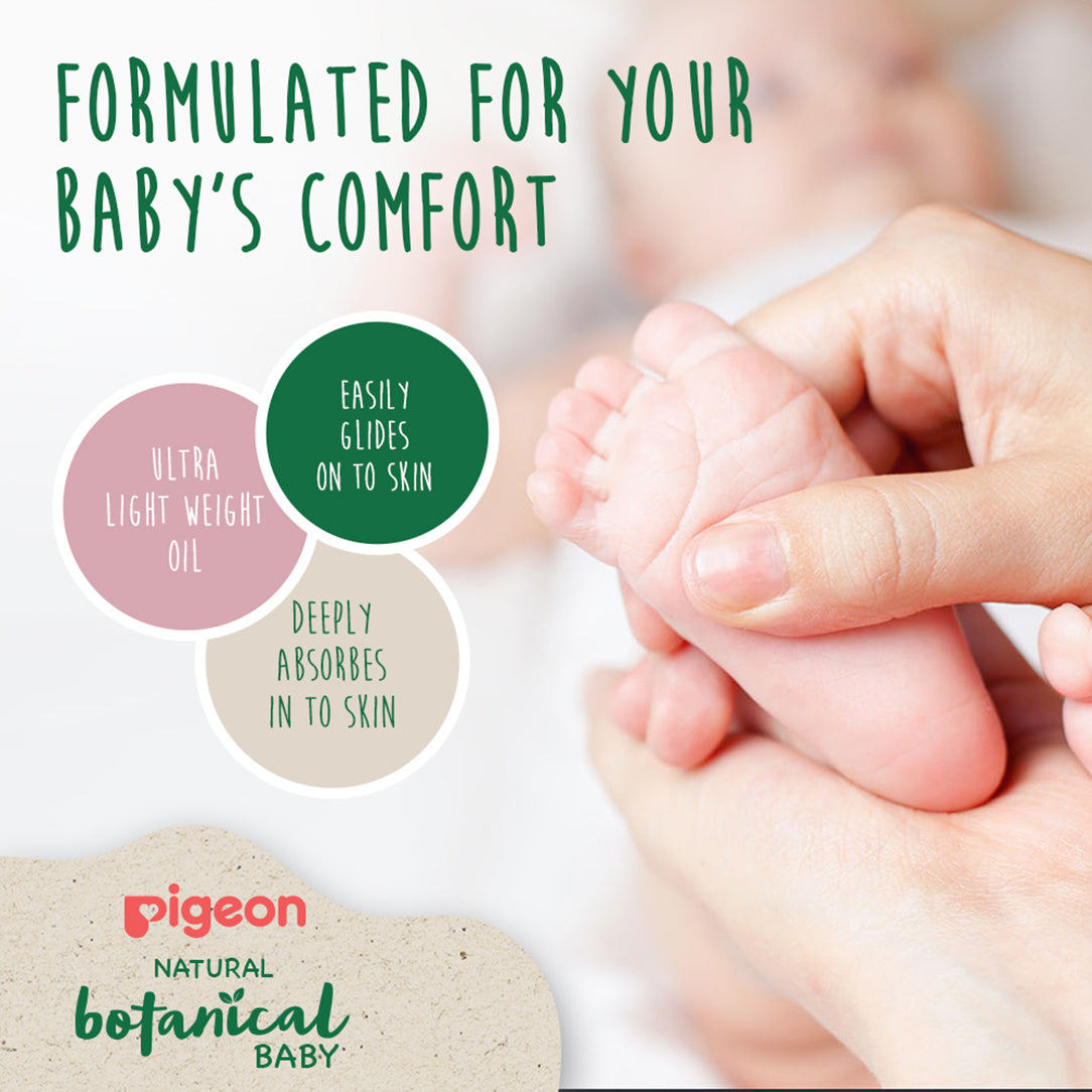 Pigeon Natural Botanical Baby Massage Oil - 120ml, Baby Health