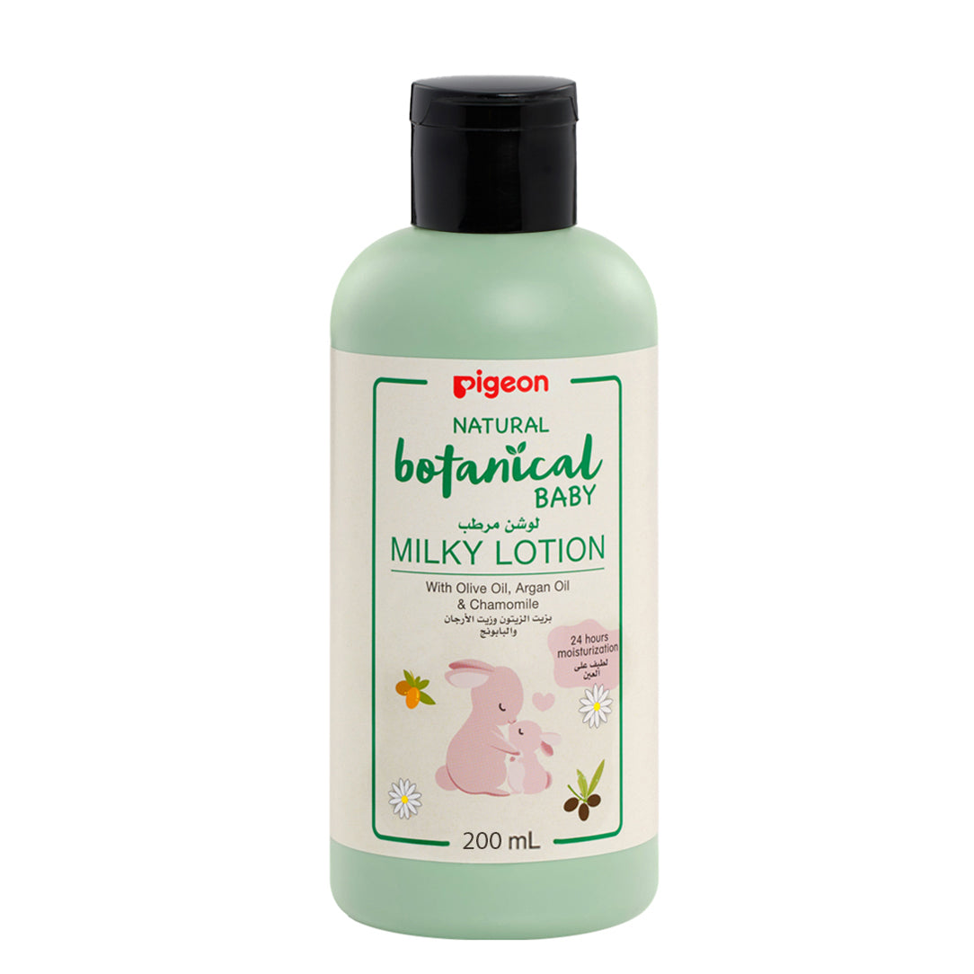 Pigeon Natural Botanical Baby Milky Lotion - 200ml, Baby Health & Grooming Kits