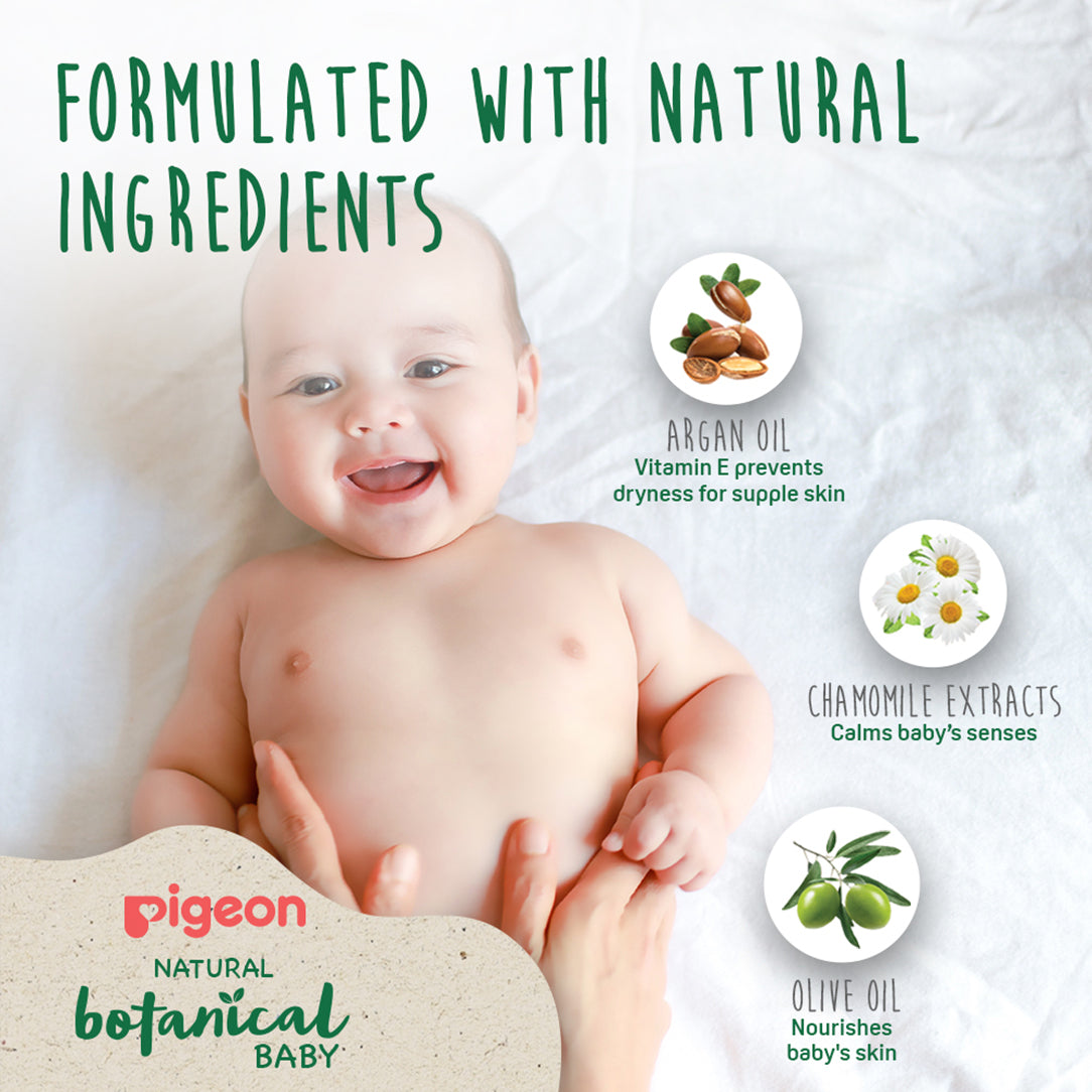 Pigeon Natural Botanical Baby Milky Lotion - 200ml, Baby Health & Grooming Kits