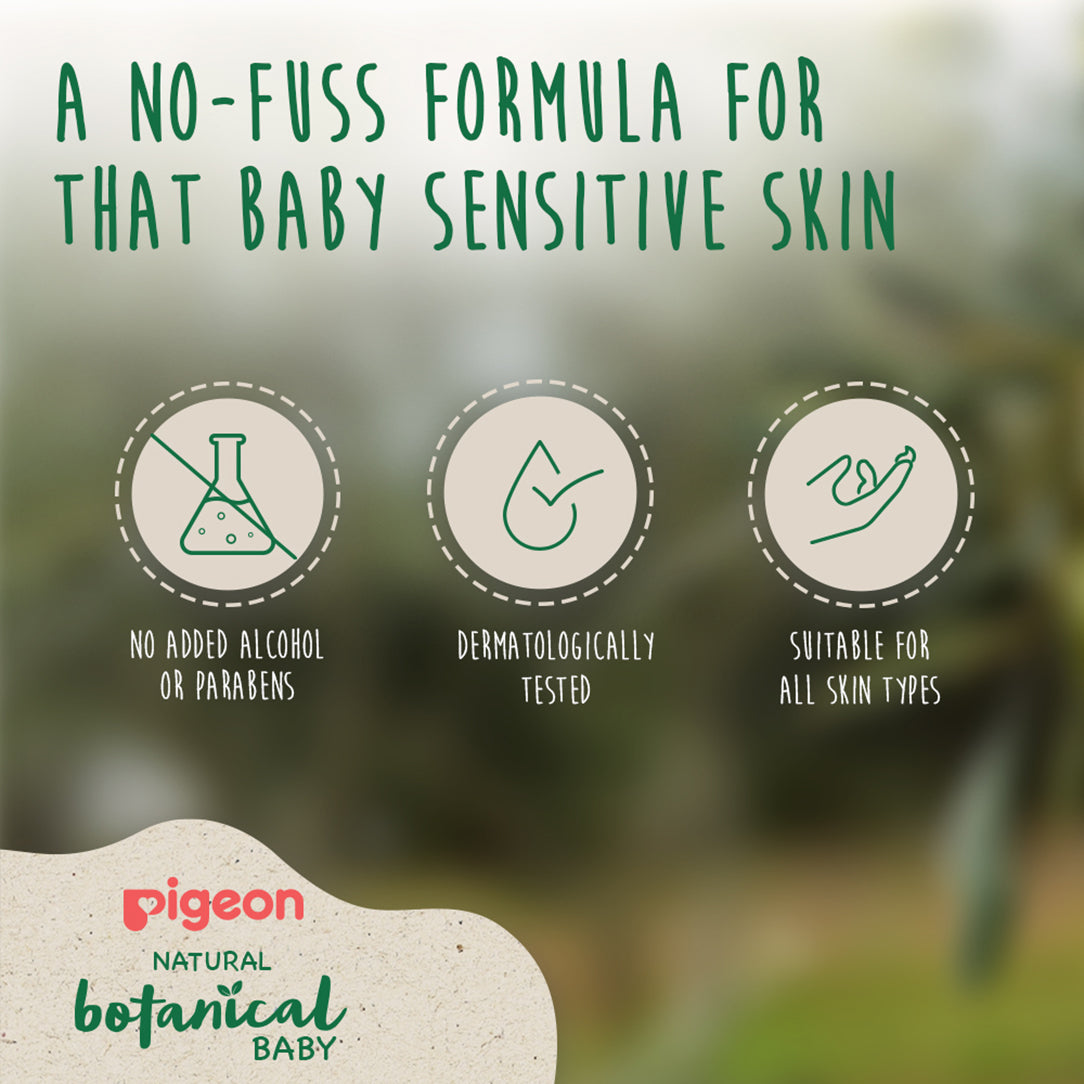 Pigeon Natural Botanical Baby Milky Lotion - 200ml, Baby Health & Grooming Kits