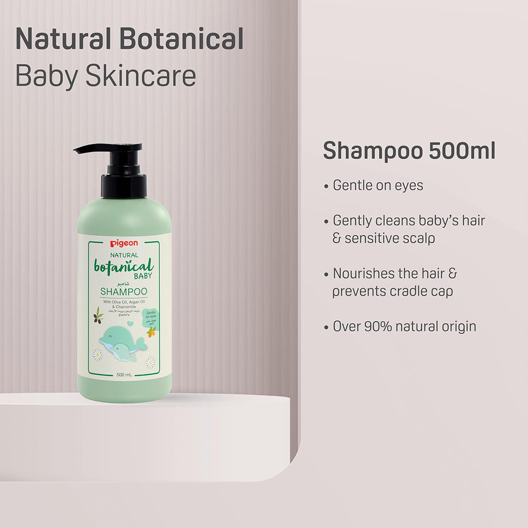 Pigeon Natural Botanical Baby Shampoo - 500ml, Baby Bathing