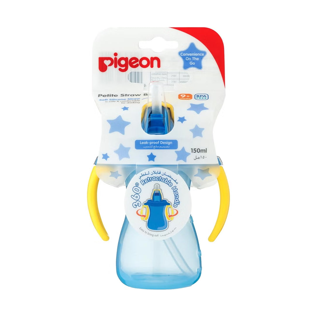 Pigeon Petite Straw Bottle 150ml - Blue (26149), Sippy Cups