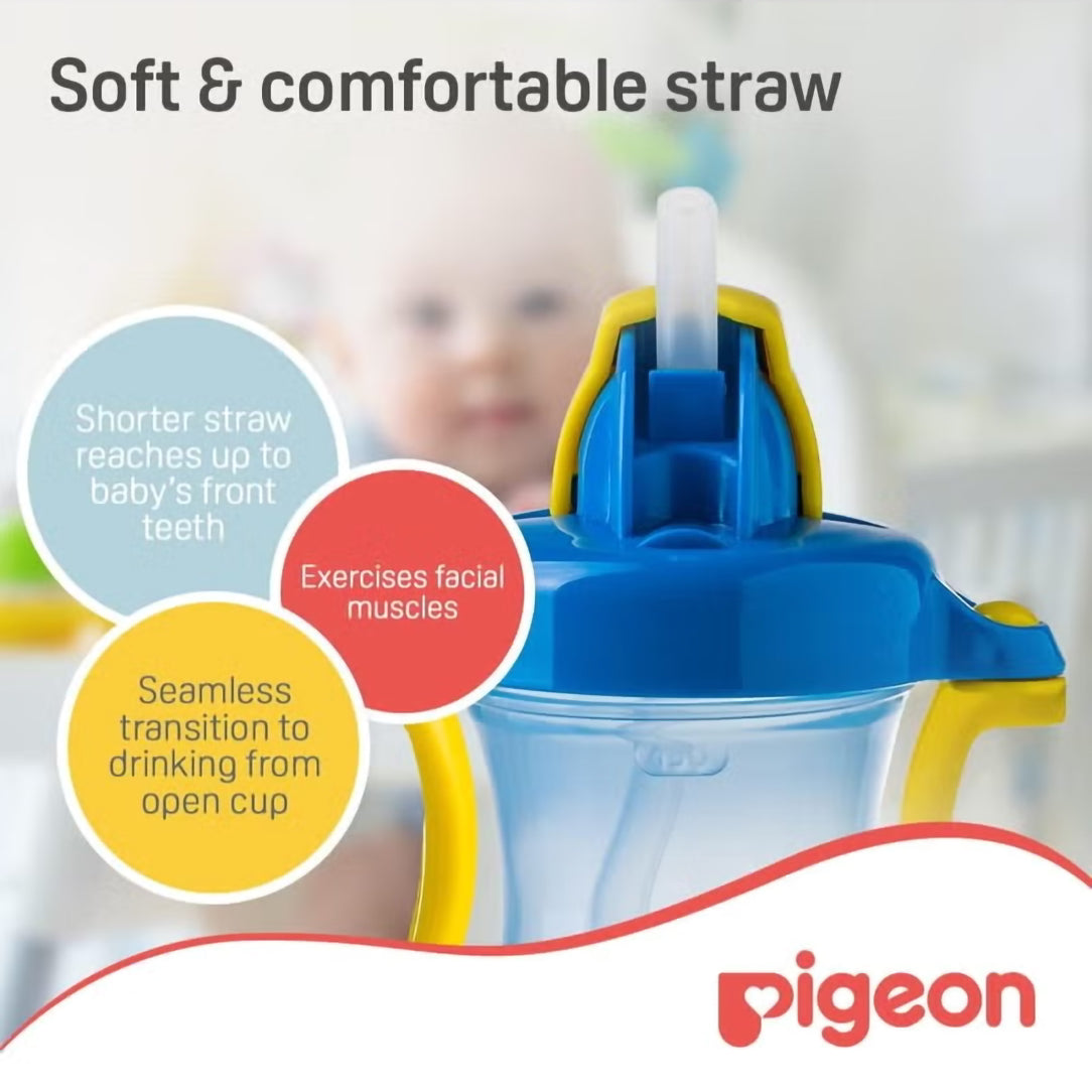 Pigeon Petite Straw Bottle 150ml - Blue (26149), Sippy Cups