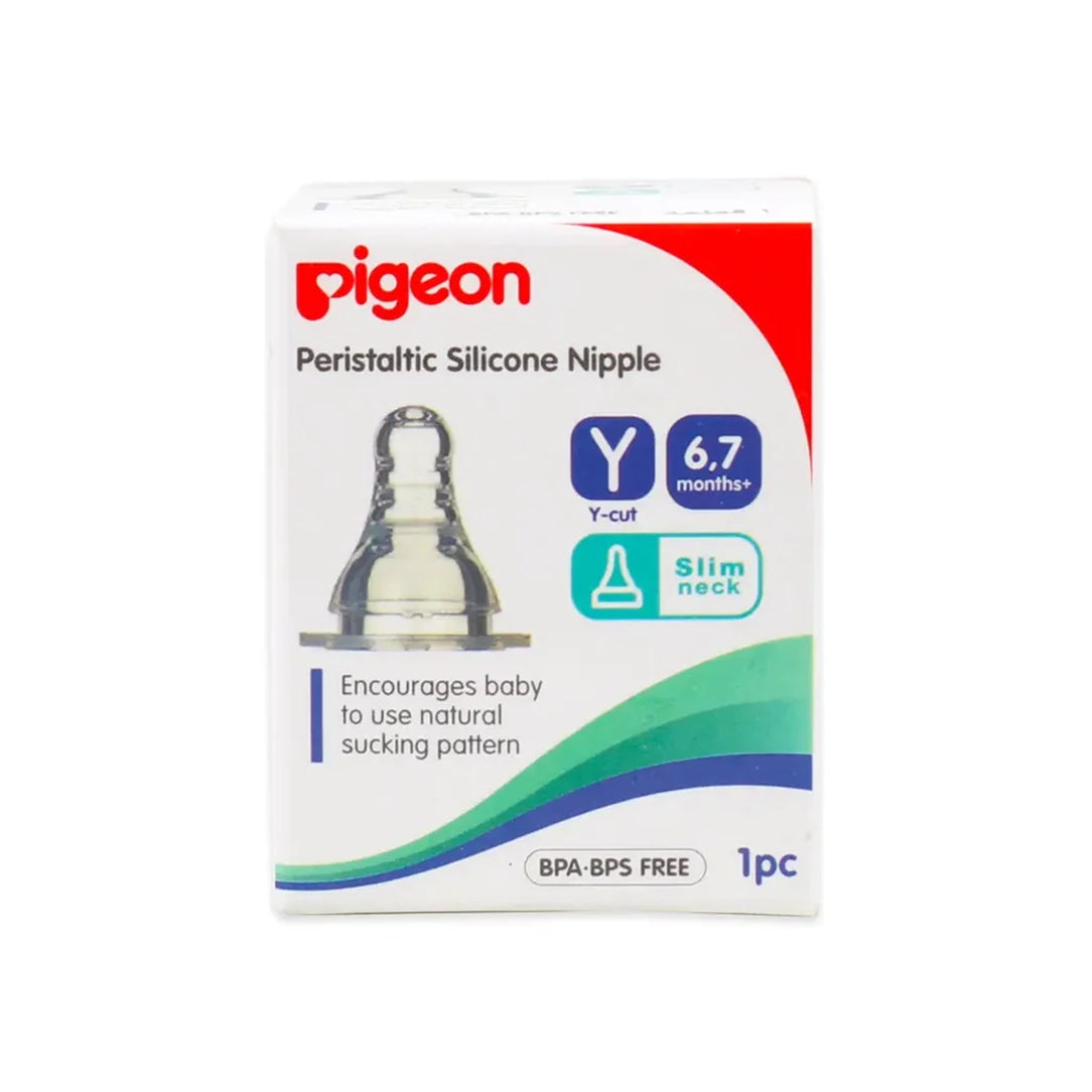 Pigeon S-Type Silicone Nipple Y-Cut, 1pc (17348), Standard Nipples