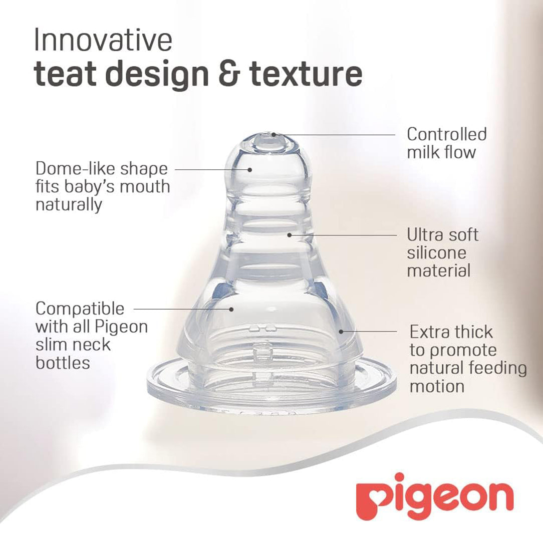 Pigeon Slim Neck Feeding Bottle BPA-Free - 240ml, Wide Neck Bottles