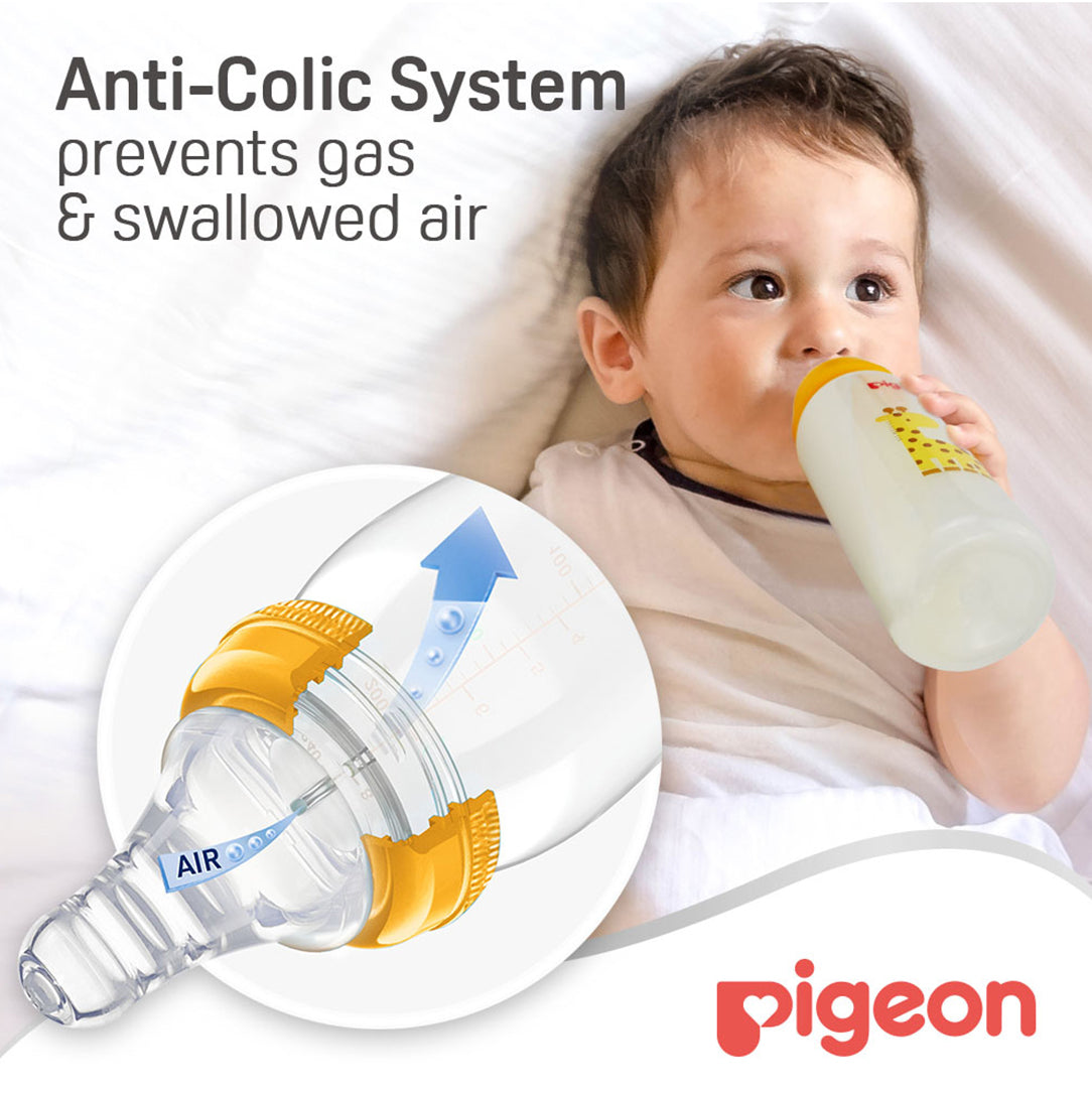 Pigeon Slim Neck Flexible PP Feeding Bottle - 150ml, Standard Bottles