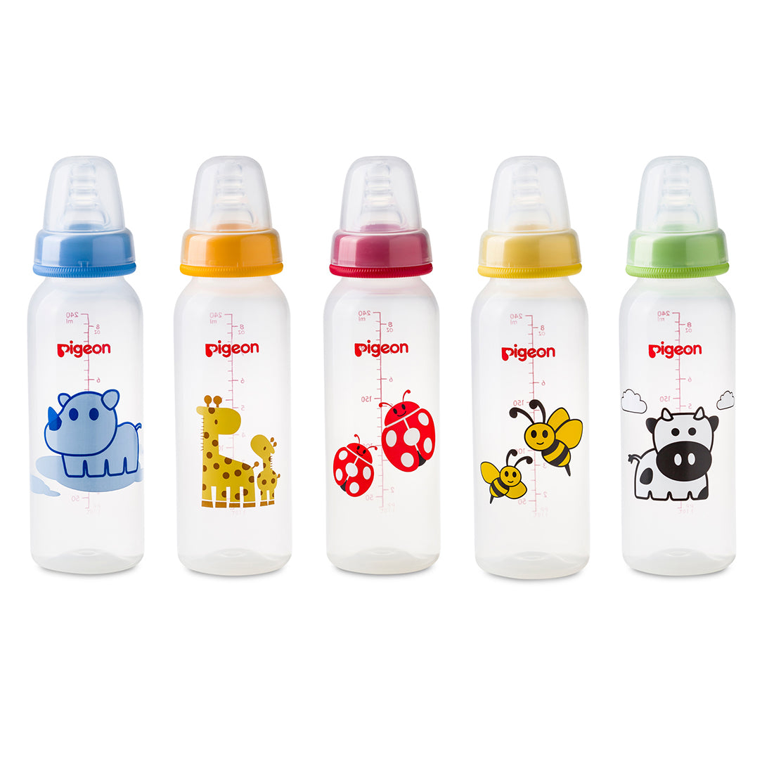 Pigeon Slim Neck Flexible PP Feeding Bottle - 150ml, Standard Bottles