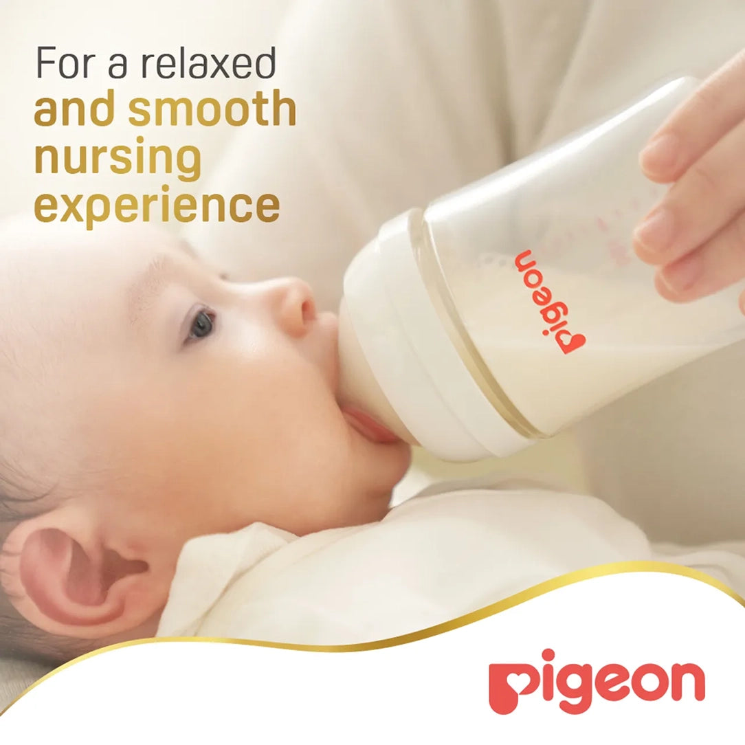 Pigeon SofTouch Wide Neck Nipple LLL Y-Cut 15+ Months - Pack of 2 (81244), Wide Neck Nipples