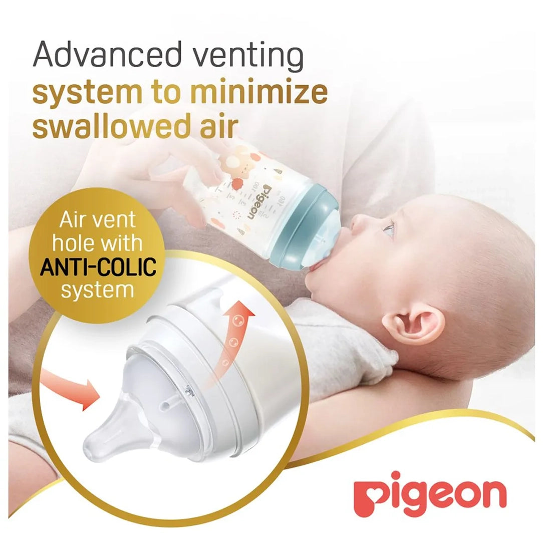 Pigeon SofTouch Wide Neck PP Decorated Nursing Bottle - 160ml (81228), Wide Neck Bottles