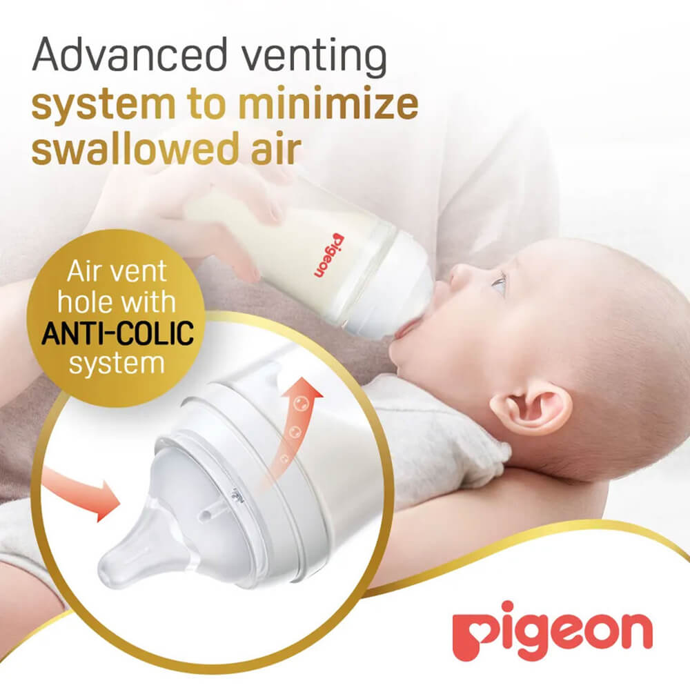 330ml Pigeon SoftTouch Bottle – breastfeeding-friendly design