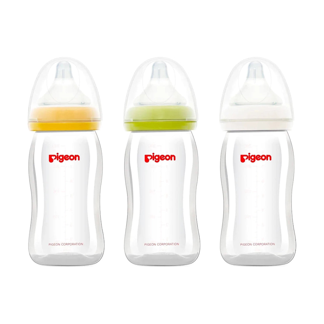 Pigeon SoftTouch Wide Neck Nursing Bottle 160ml - (00873), Wide Neck Bottles