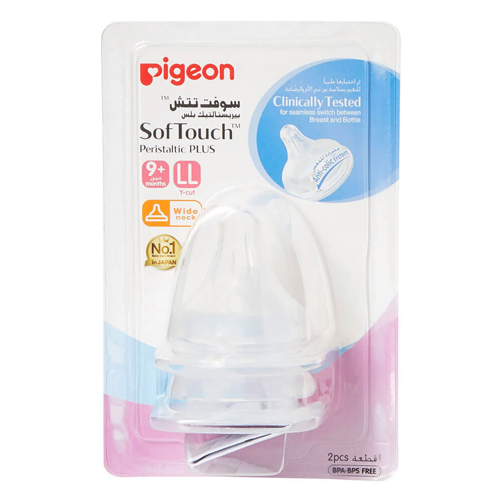 Pigeon Soft Touch Nipple LL 9+M – 2pcs KNIGHTS PHARMACY