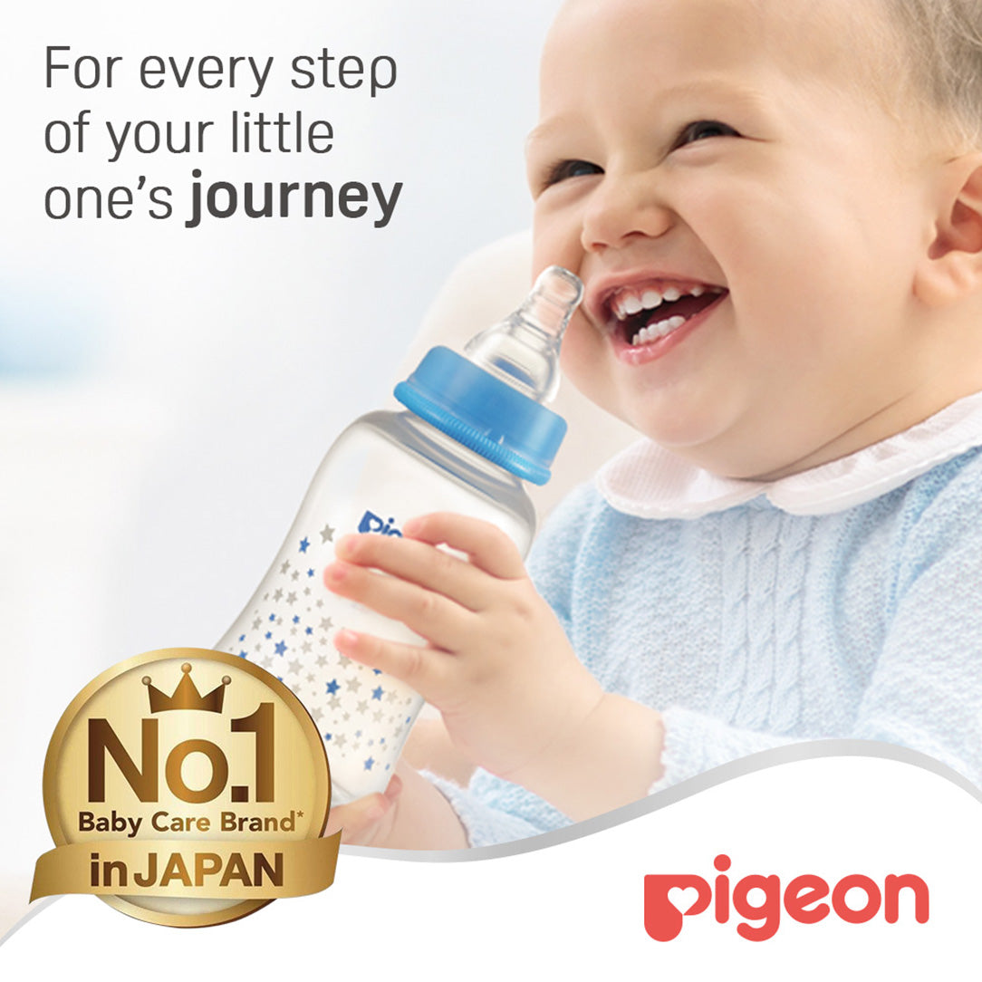 Pigeon Streamline Decorated Plastic Nursing Bottle 150ml - (78272), Baby Bottles