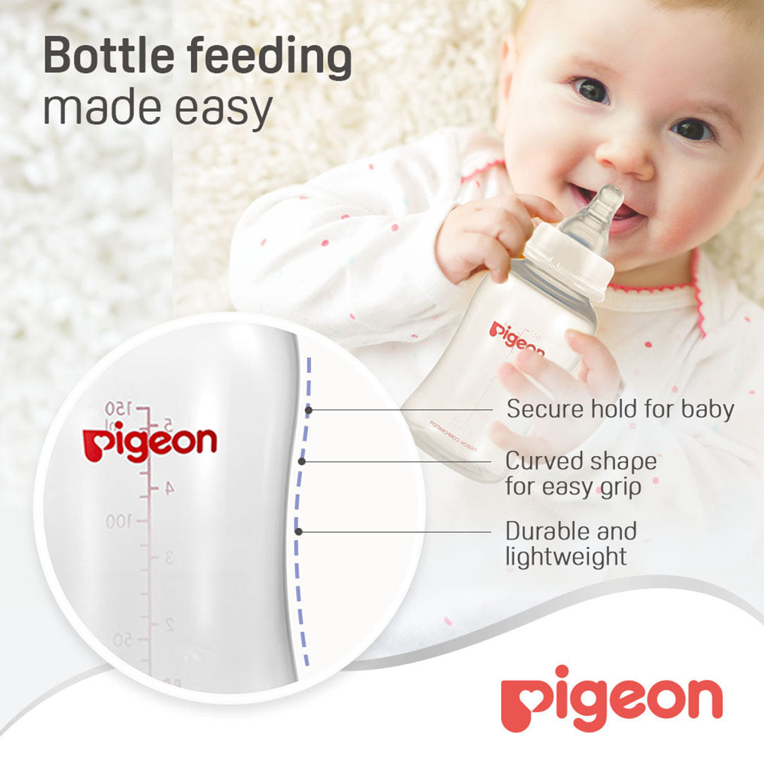 Pigeon Streamline Slim Neck PP Feeding Bottle - 150ml, Standard Bottles 