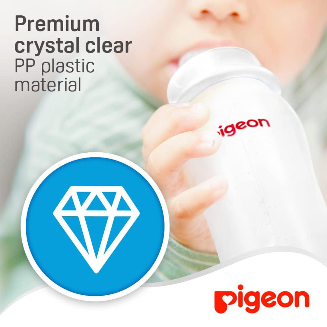 Pigeon Streamline Slim Neck PP Feeding Bottle - 250ml, Standard Bottles