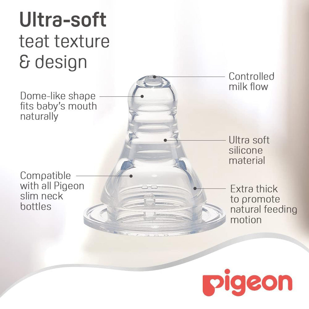 Pigeon Streamline Slim Neck PP Feeding Bottle - 250ml, Standard Bottles