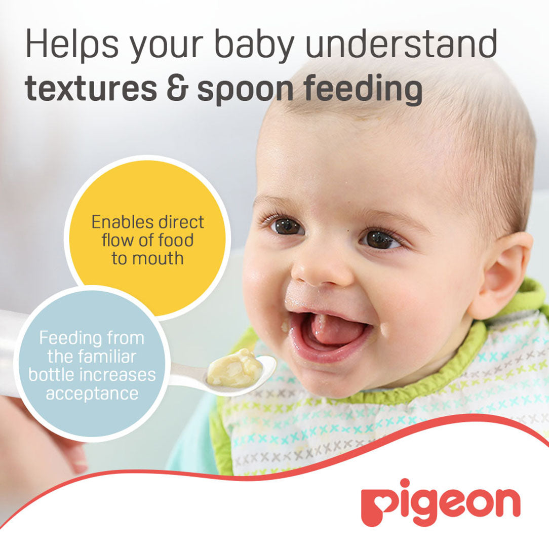 Pigeon Weaning Bottle with Spoon - 120ml, Standard Bottles
