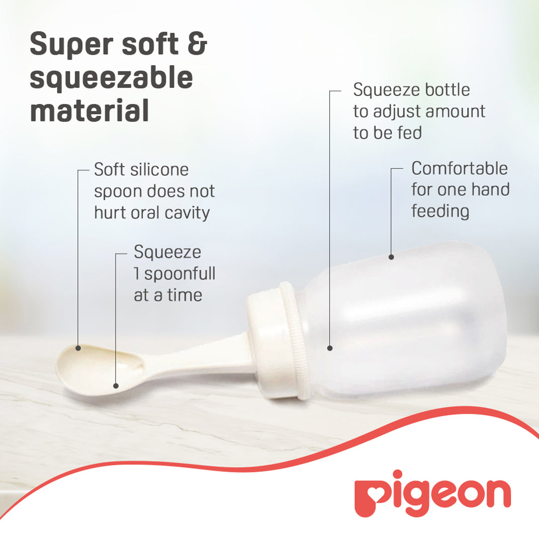 Pigeon Weaning Bottle with Spoon - 120ml, Standard Bottles