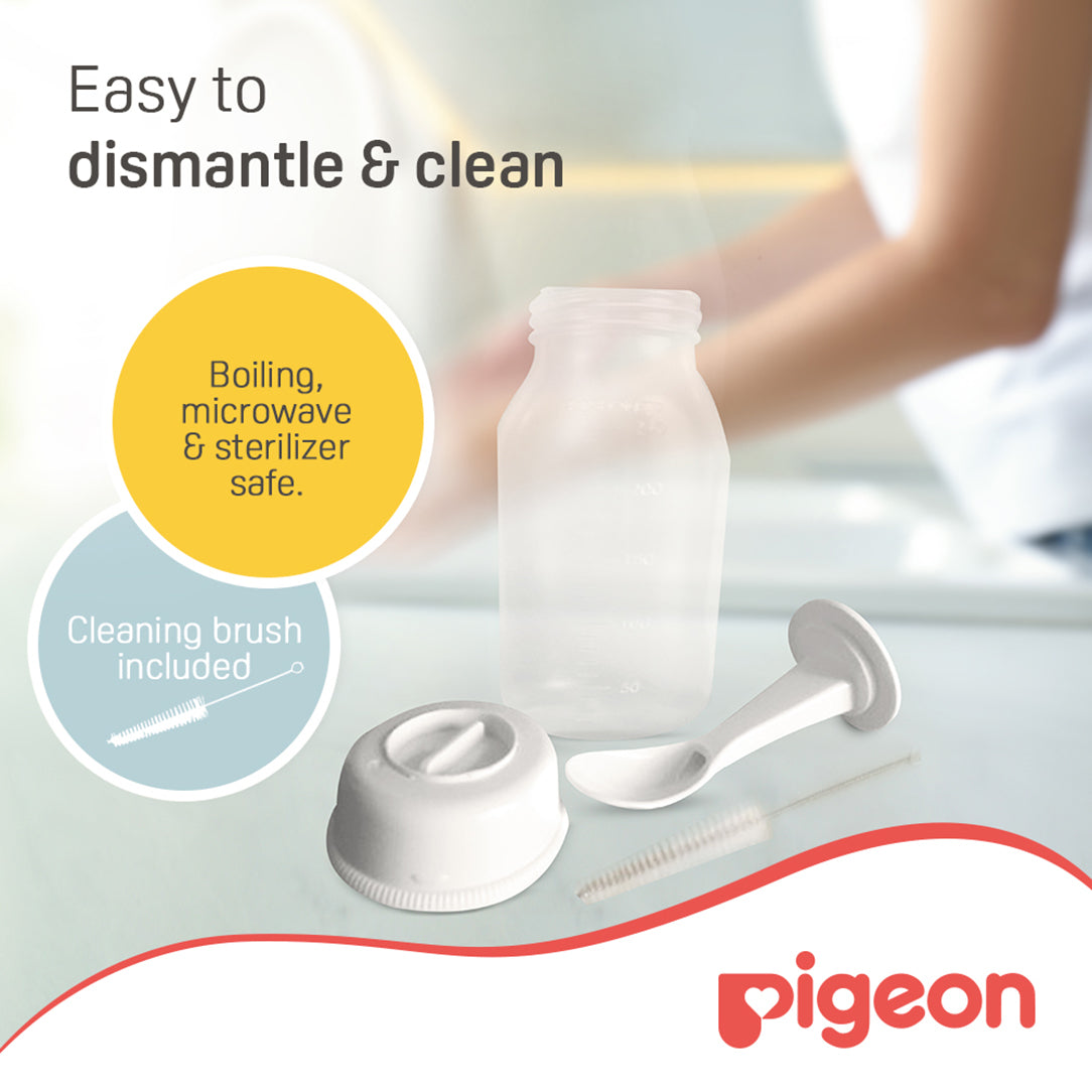 Pigeon Weaning Bottle with Spoon - 120ml, Standard Bottles