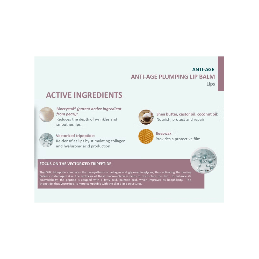 Placentor Vegetal Anti-Age Plumping Lip Balm - 4g, Lip Balms