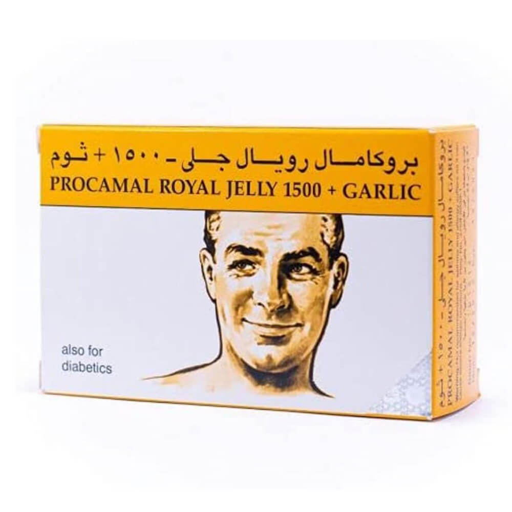 Royal Jelly + Garlic supplement – Procomil 1500mg 30 capsules