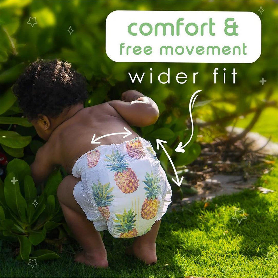 PureBorn Organic Diapers Size 1 Up to 5kg - 34pcs (Single Pack) 41160, Disposable Diapers